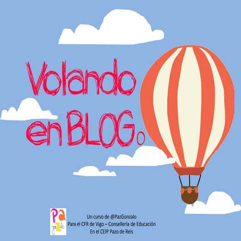 Programa volando en blog