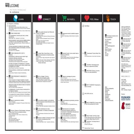 Programa welcome Bilbao2015