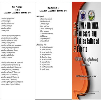 Program Buwan ng Wika