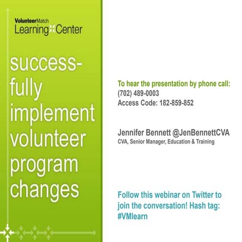 Successfully Implementing Volunteer Program Changes