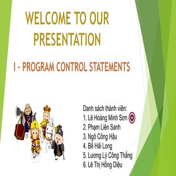 Program control statement - Câu lệnh điều khiển