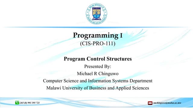 CPP programming Program Control Structures.pptx