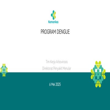 Program Dengue 6 Mei 2025 Tim Kerja Arbovirosis | PDF