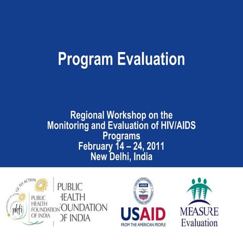 Program Evaluations to avoid aids/HIV for children