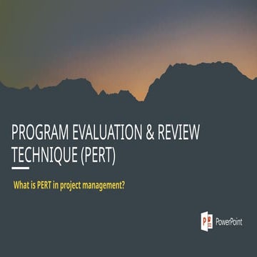 Program Evaluation and Review Technique | PPT