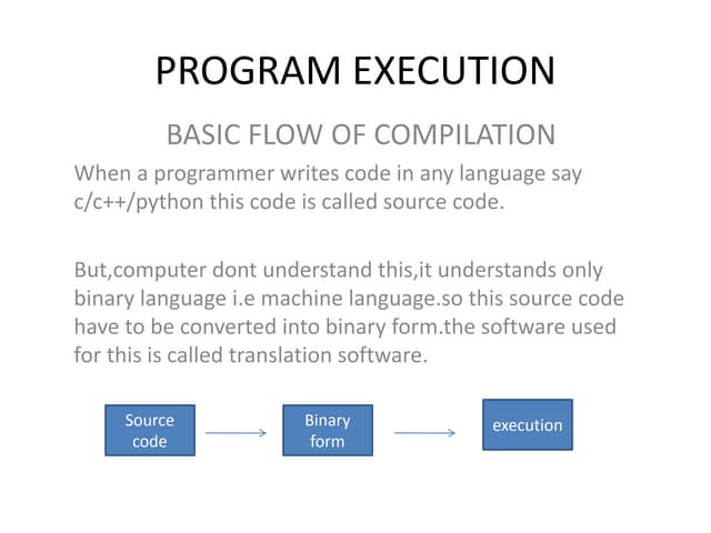 Program execution