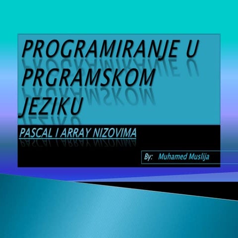 Programski jezik Pascal | PPT