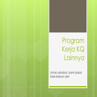Program kerja kq lainnya