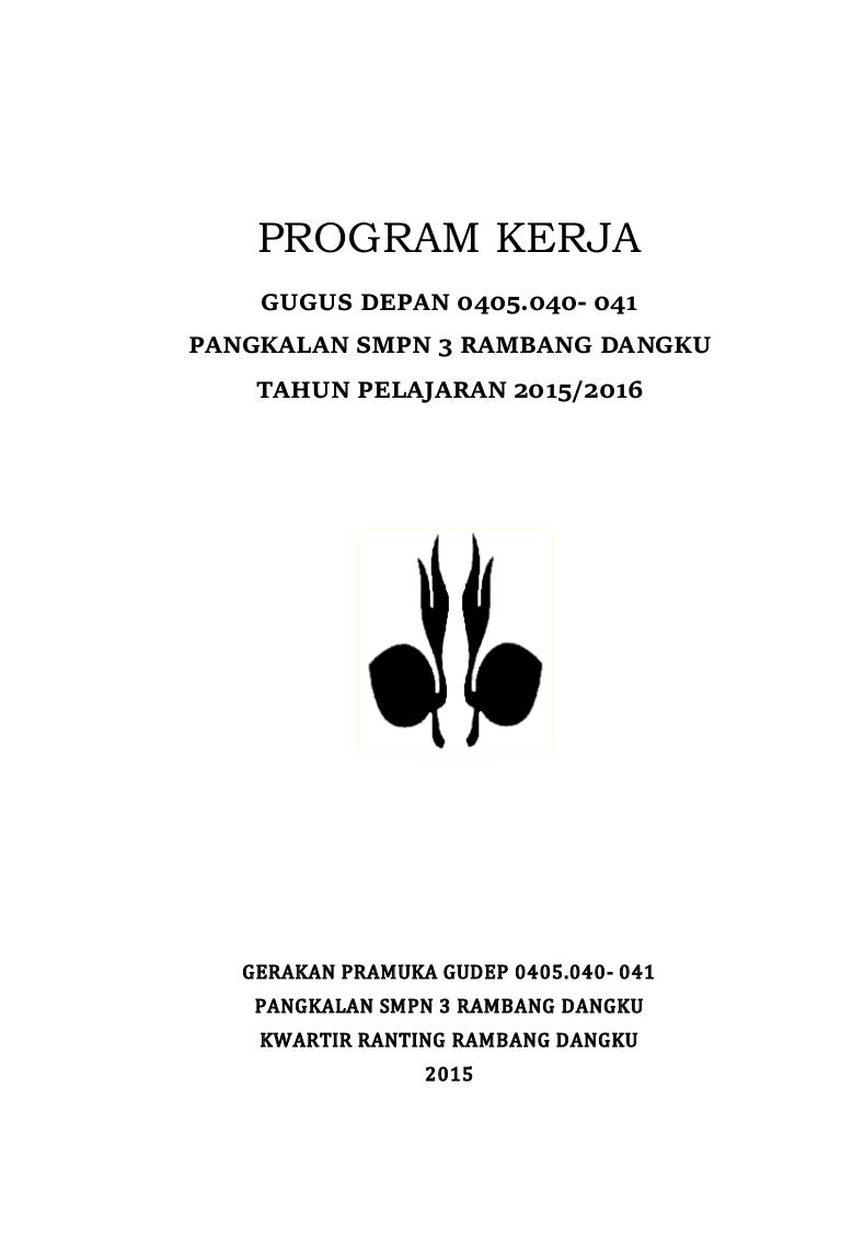 Program Kerja Pramuka