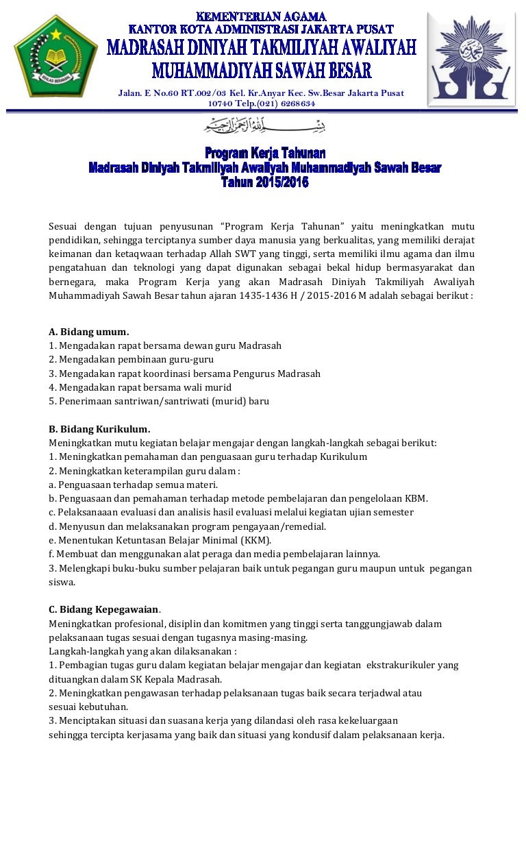 Download Buku Madrasah Diniyah Takmiliyah Awaliyah Berbagai Buku