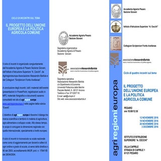 Il Progetto dell'Unione Europea e l...