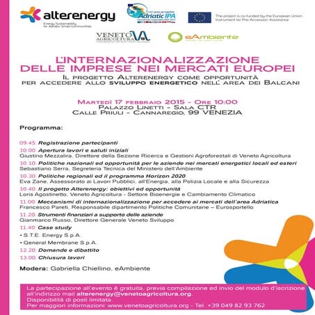 L’internazionalizzazione delle imprese nei mercati europei