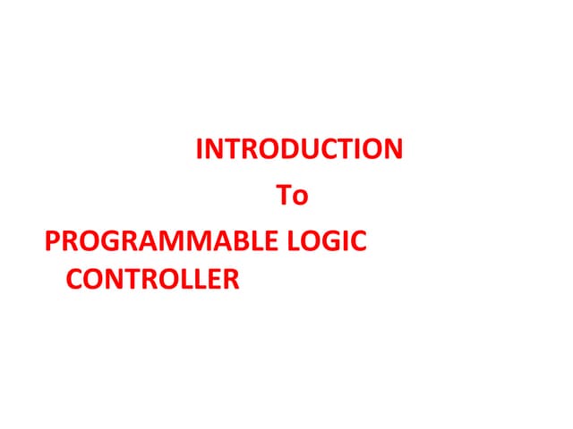 Programmable logic controllers