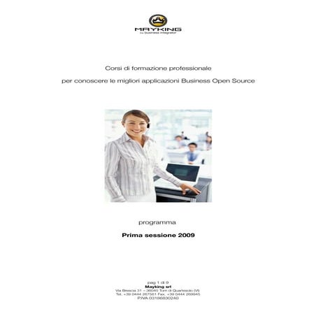Programma Formazione Mayking09