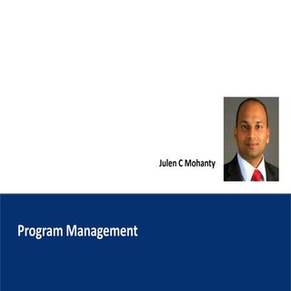 Program management   - Fundamentals