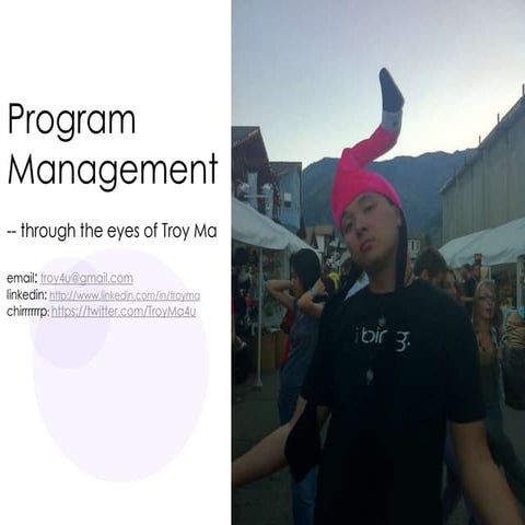 Program managementasseenbytroyma