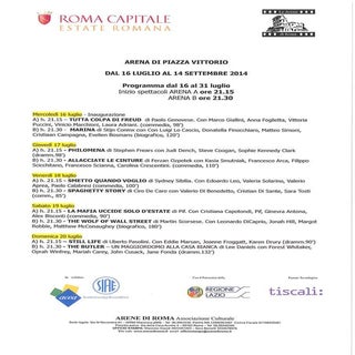 Programma piazza vittorio 16 31 lug...