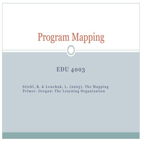 Program Mapping | PPT
