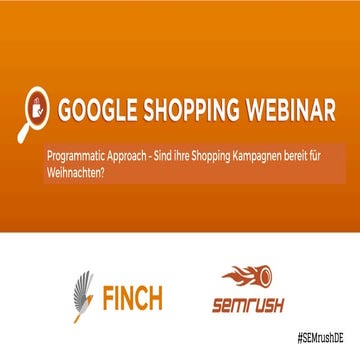 Programmatic Approach in Google Shopping