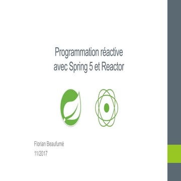 Programmation réactive avec Spring 5 et Reactor