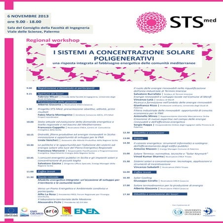Programma STS-Med regional meeting - Palermo, 6 Novembre 2013