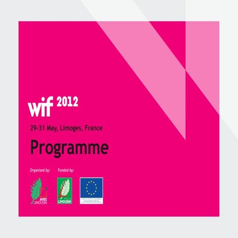 Wif, Interactive design international festival, programme