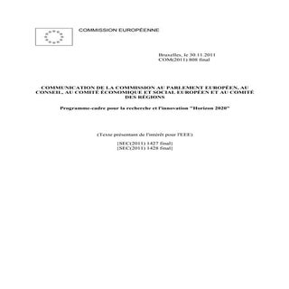 Programme-cadre pour la recherche e...