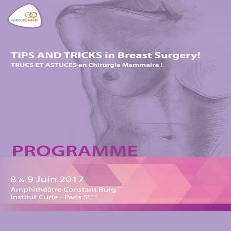 Cours Chirurgie Mammaire Paris 8 et 9 juin 2017