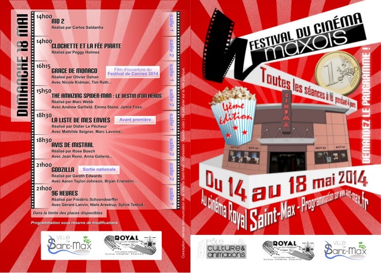 Programme Festival du Cinéma de SaintMax (54)