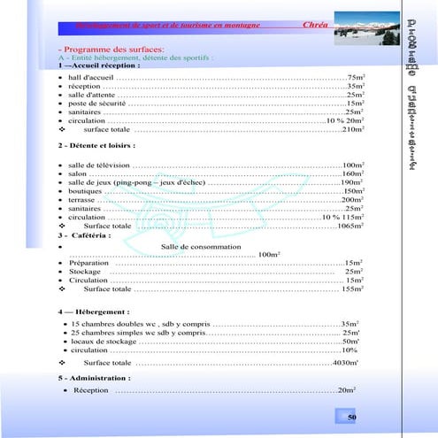 Programme des surfaces | DOC