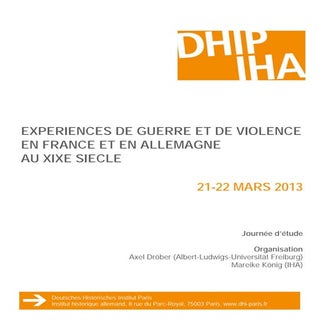 Programme experiences guerre