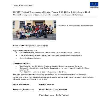 Programme of study visit 12 16 june 2012 | PDF | Non-Profit ...