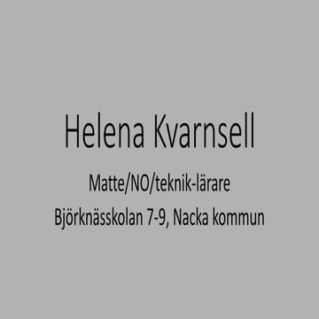 Programmering skolverket kvarnsell