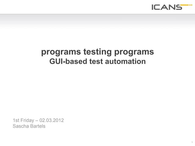 programs testing programs