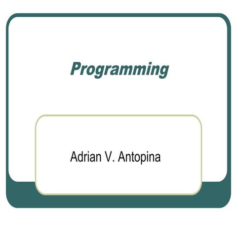 programming.ppt | Free Download