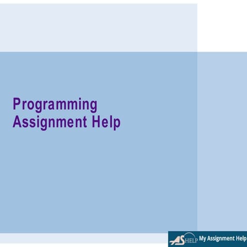 Programming assignment help by myassignmenthelp | PPT image.