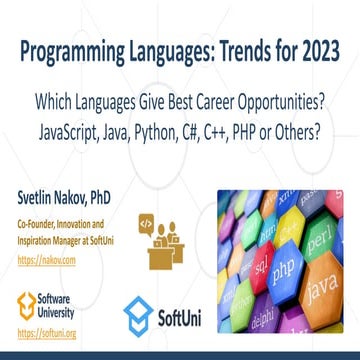 Programming Languages Trends for 2023 | PPTX