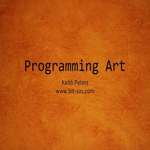 Programming art | PPT