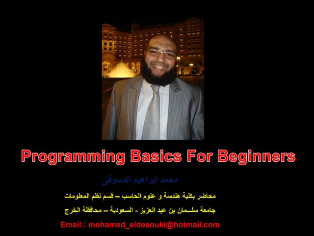 Basic Programming concepts - Programming with C++ | PPTX