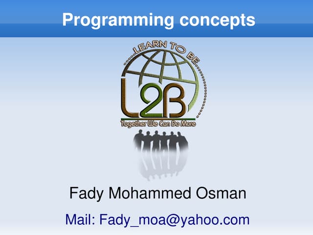 Programming Concepts 01