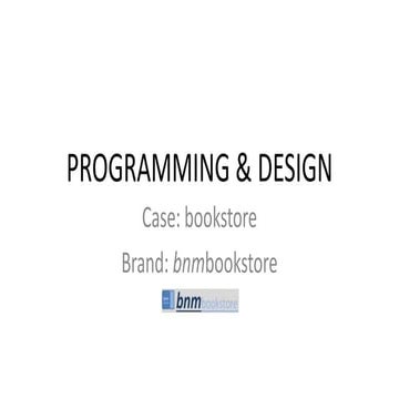 Programming & design | PPT
