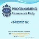 C Programming Homework Help | PPT