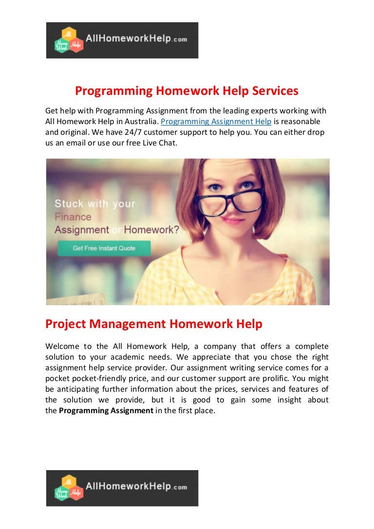 Programming homework help reviews picture