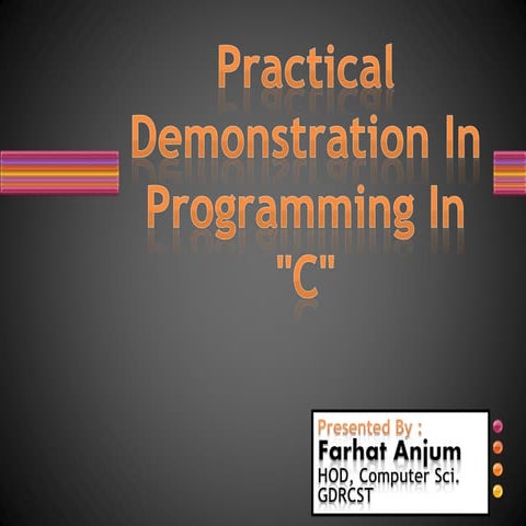 Programming in c | PPT