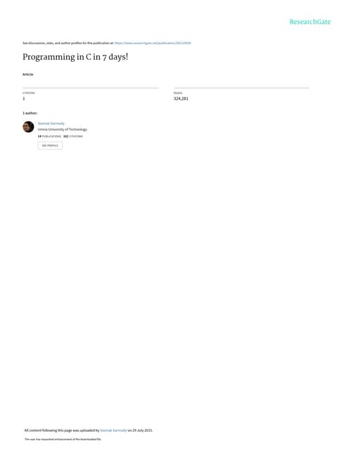 Programming in c_in_7_days | PDF