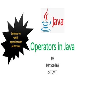 Programming in Java-Operators in Java with examples | PDF