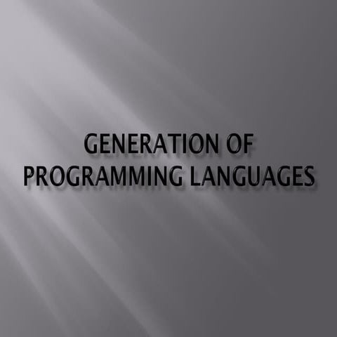 Programming language | PPT
