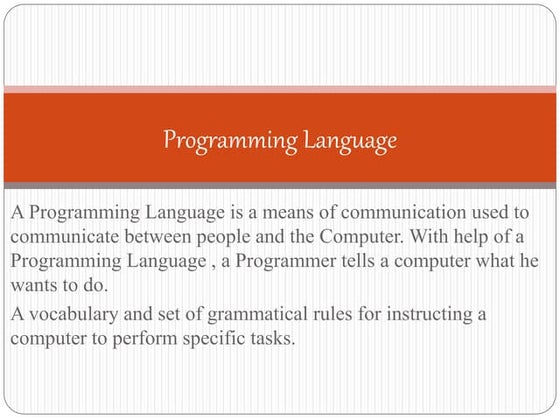 generation of programming language | PPTX