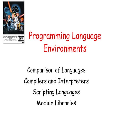 Programming language environments | PPT