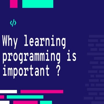 Why learning programming is important .pdf